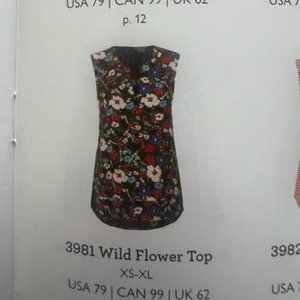 Cabi Medium Wild Flower Top